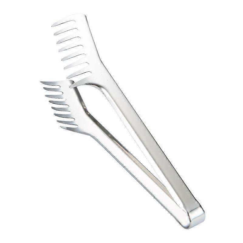 Silver Stainless Steel Spaghetti Tongs