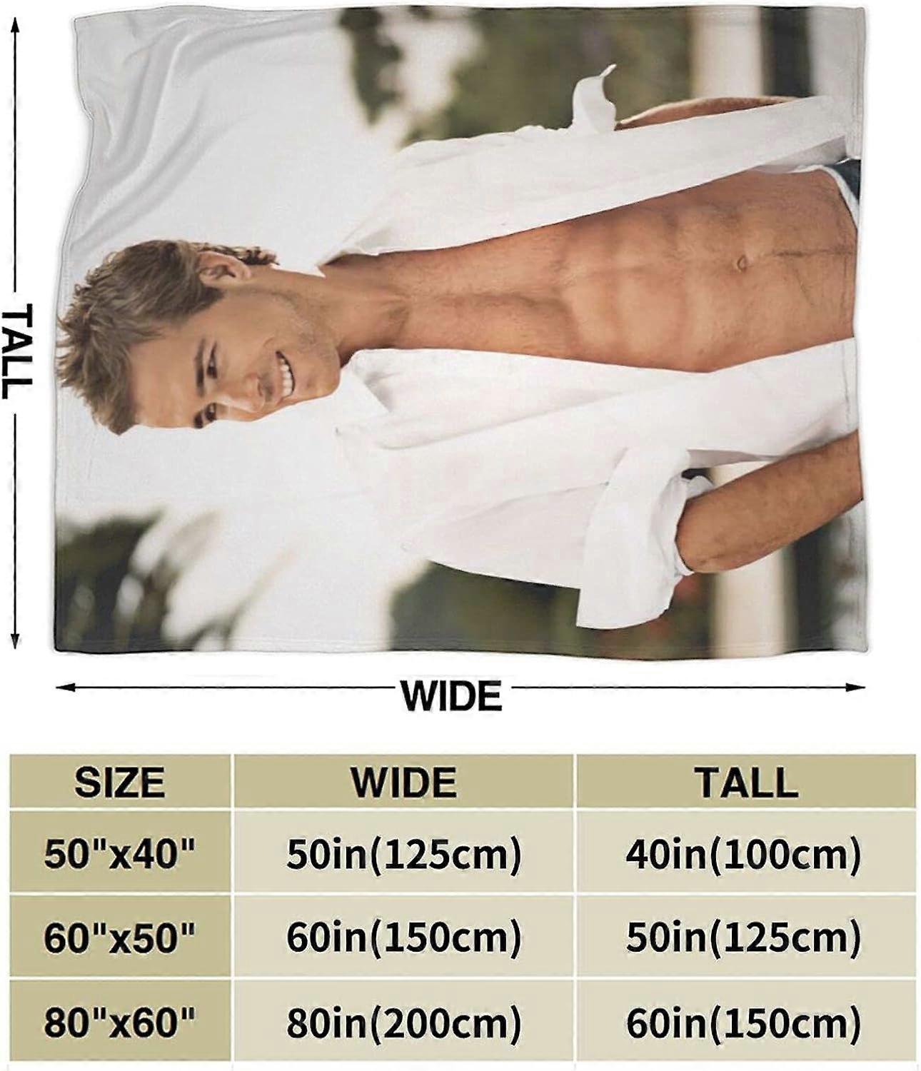 Ryan Reynolds Filt Ultramjuk Flanellfilt 3D-tryck Fluffig plysch filt Sängkläder Dekor Kasta Filt för vardagsrum Sovrum Sovsal Dekor (3Storlekar)