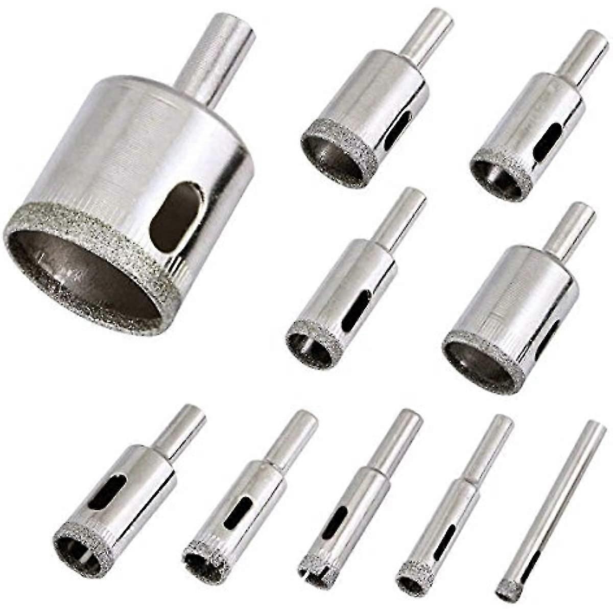 Diamond Drill Bits 10pcs Hollow Core Drill Bit Set