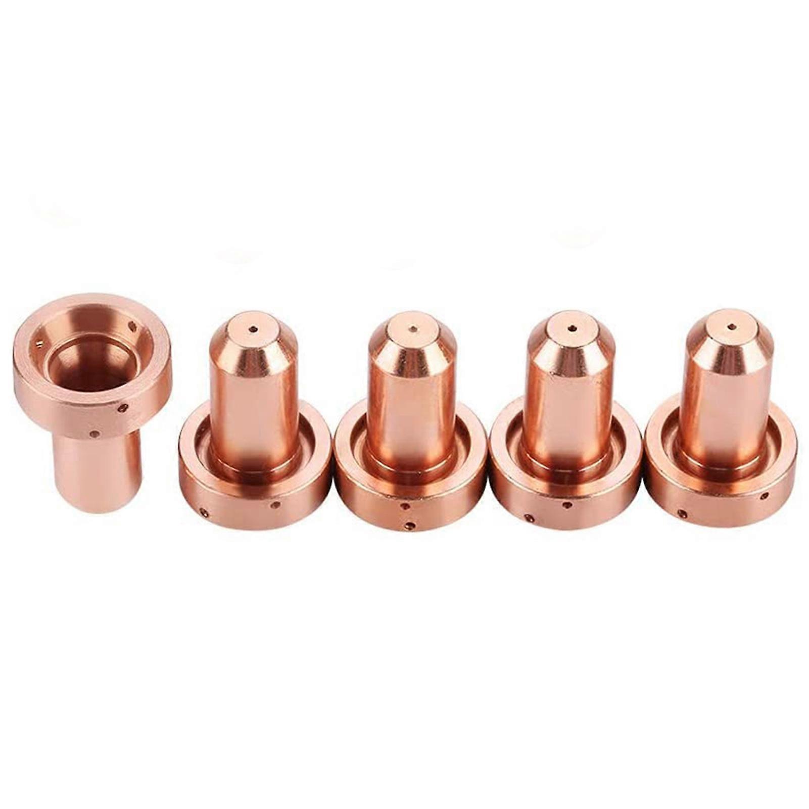 5Pcs 9-8215 Plasma Cutter Torch Electrode 9-8210 Nozzle Replacement Tool Set QinHai