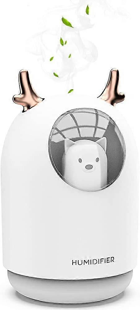 Ultrasonic Quiet Baby Room Humidifier with Essential Oil Diffuser 7 Light Colors 12 Hours Auto Shut-Off 300ml