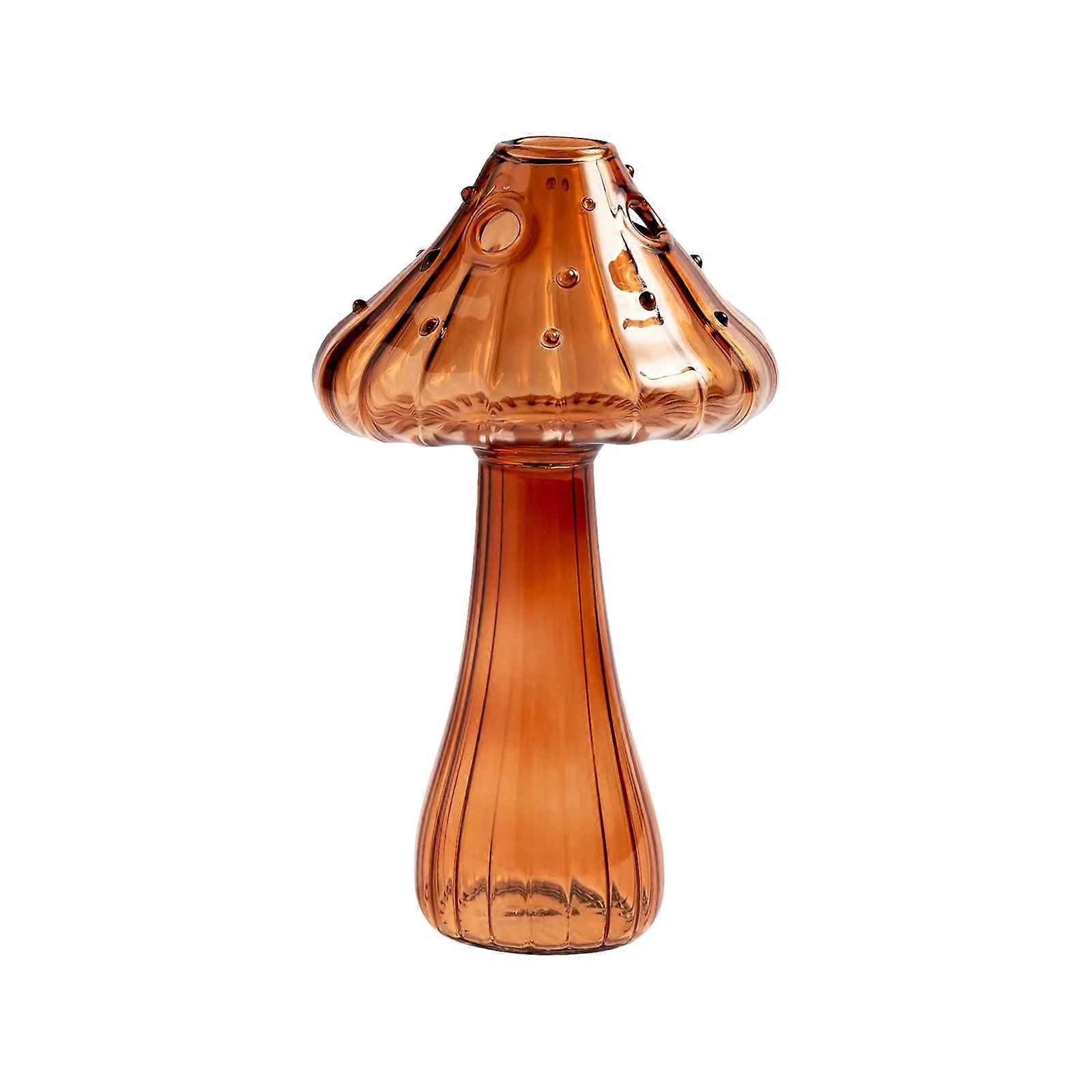 Champignon Verre Bud Vase Coloré Champignon Fleur Vase Creative Mushroom Shaped Desktop Ornament Vase en verre