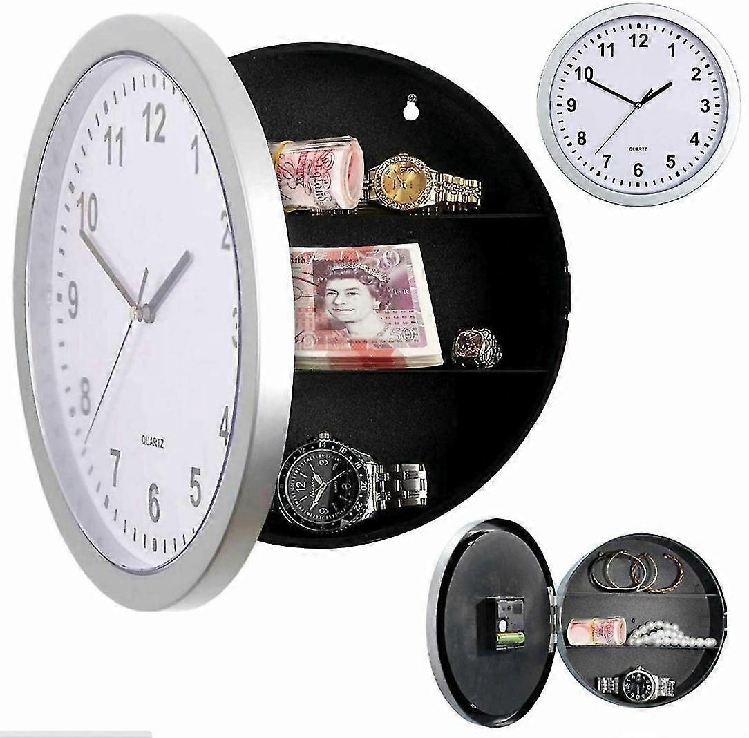 Wall Clock Home Safe Clock Safe Hidden Storage Valuables Box Clock Safe Storage Box