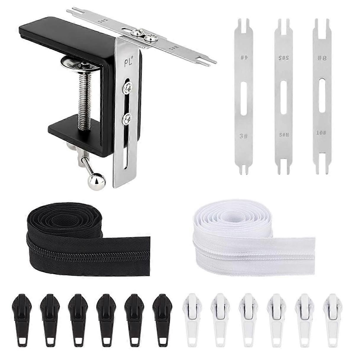 Zipper Tool Sets 2 Pcs Sewing Zippers By the Yard for Sewing Coats DIY Zipper for Tailor Sewing Cra