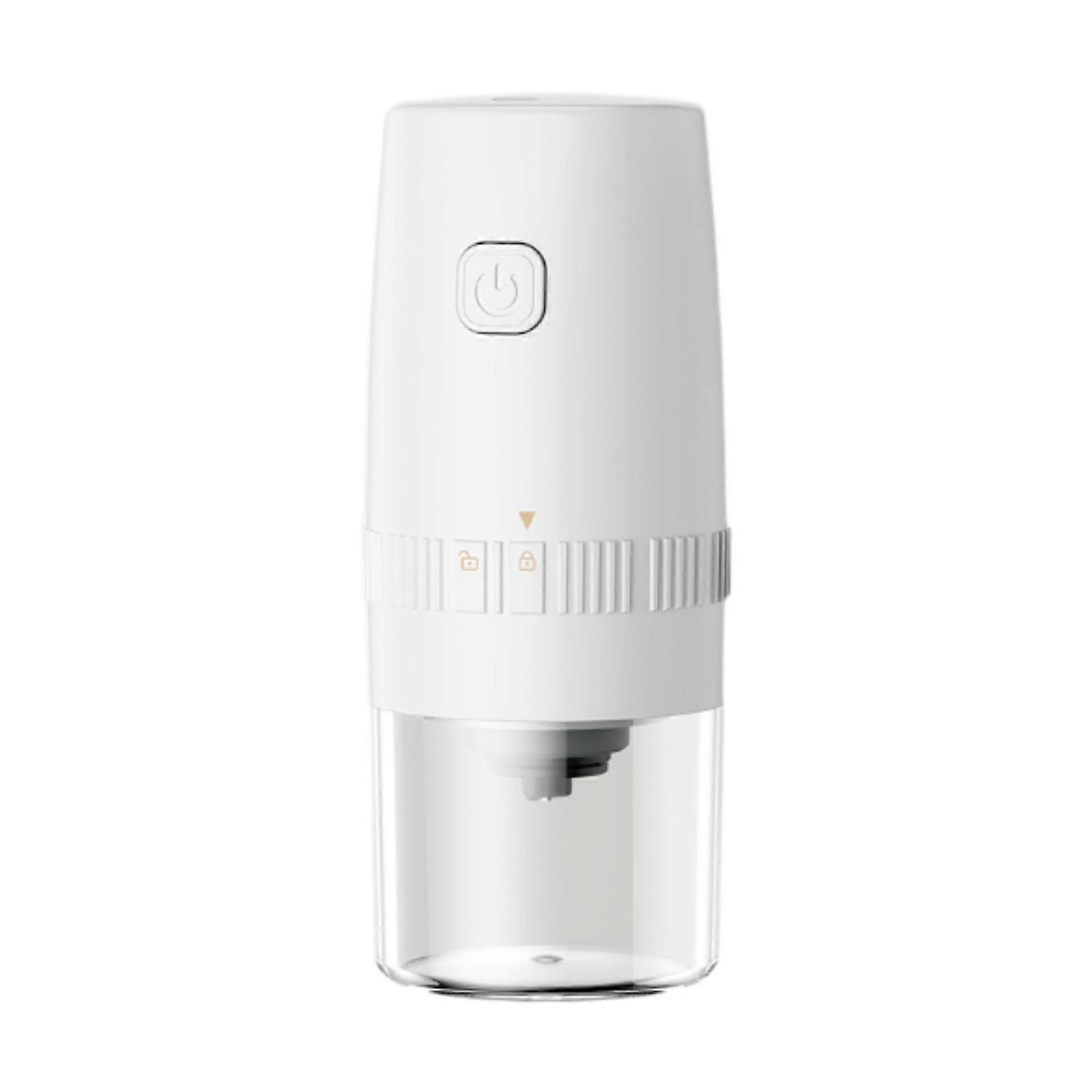 Coffee Grinder Electric Electric Portable Grinder Adjustable Compact Grinder white