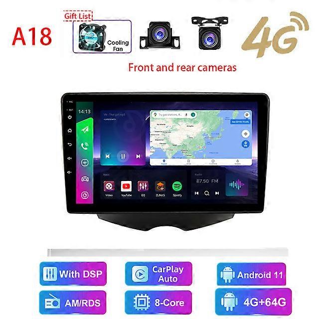 HDマルチメディアヘッドユニットカーステレオラジオAndroidビデオGPSカープレイ4G AM / RDS / DSP、ヒュンダイベロスターFS 2011 - 2017