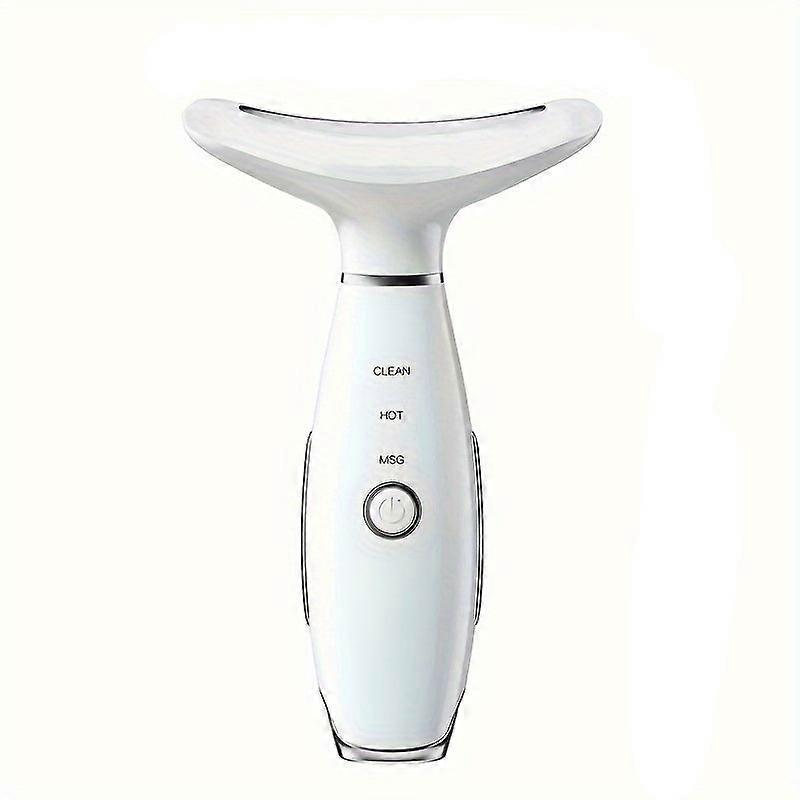 Nnetm Usb Rechargeable Facial & Neck Massager With 3 Massage Modes(white)