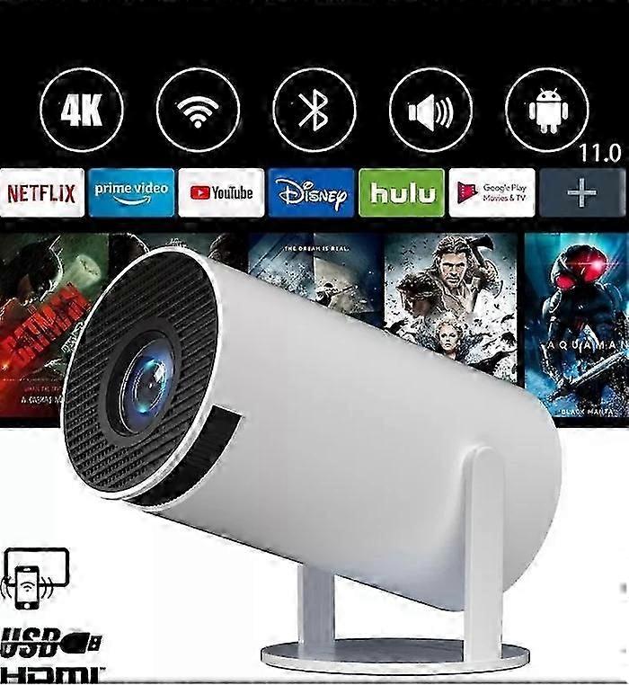 5G 4K Projector Smart HD WiFi Bluetooth HDMI USB IOS/Android Home Theater UK