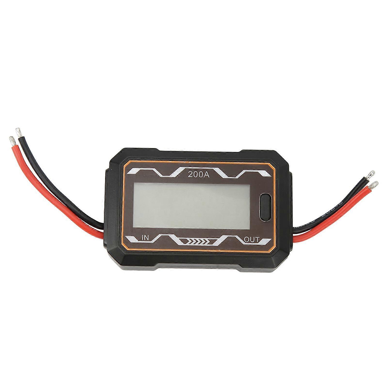 RC Power Meter 200A High Precise Voltmeter Ammeter Wattmeter Power Analyzer with Backlit LCD Screen for Car Boat Battery