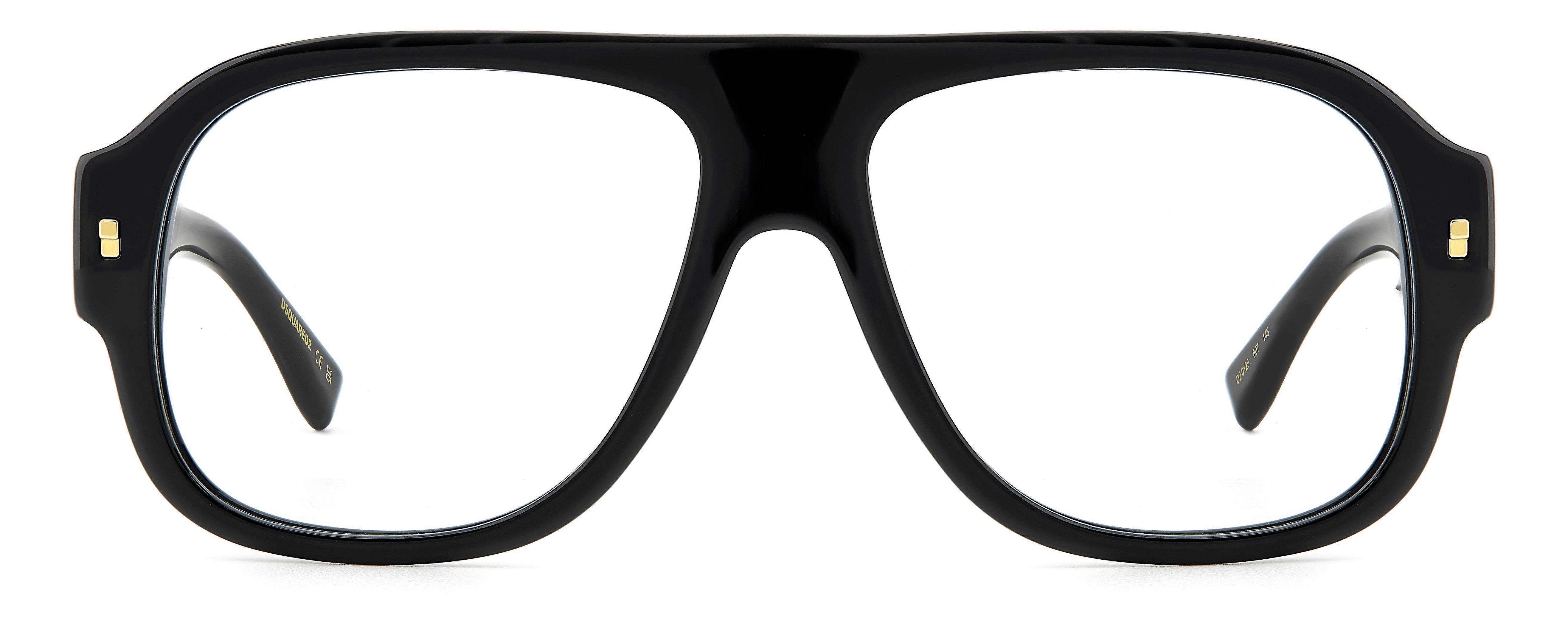 Eyewear Frames DSQUARED2 D2 0125 807 BLACK 56/15/145 MAN