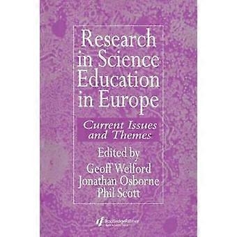 Research in science education in Europe