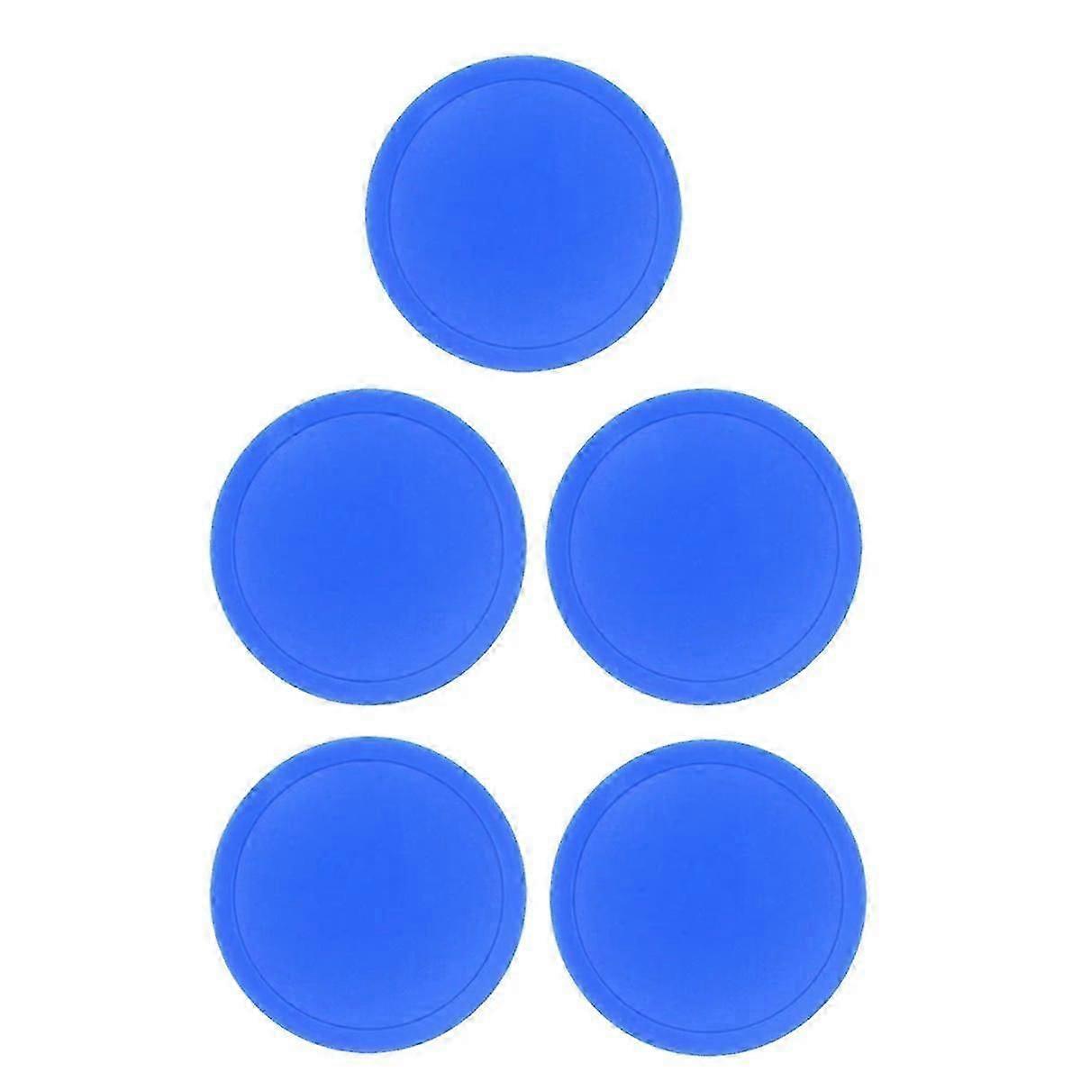 エアホッケーパックセットエアホッケーテーブル用、ホームエアホッケー交換用パックプレイセットテーブルゲームエンターテイメントブルー