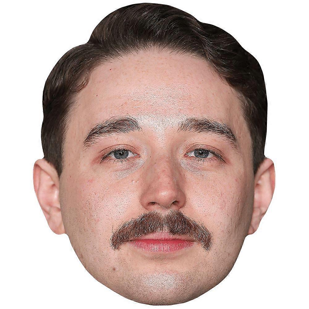 Preston Nyman (Moustache) Celebrity Mask, Flat Card Face