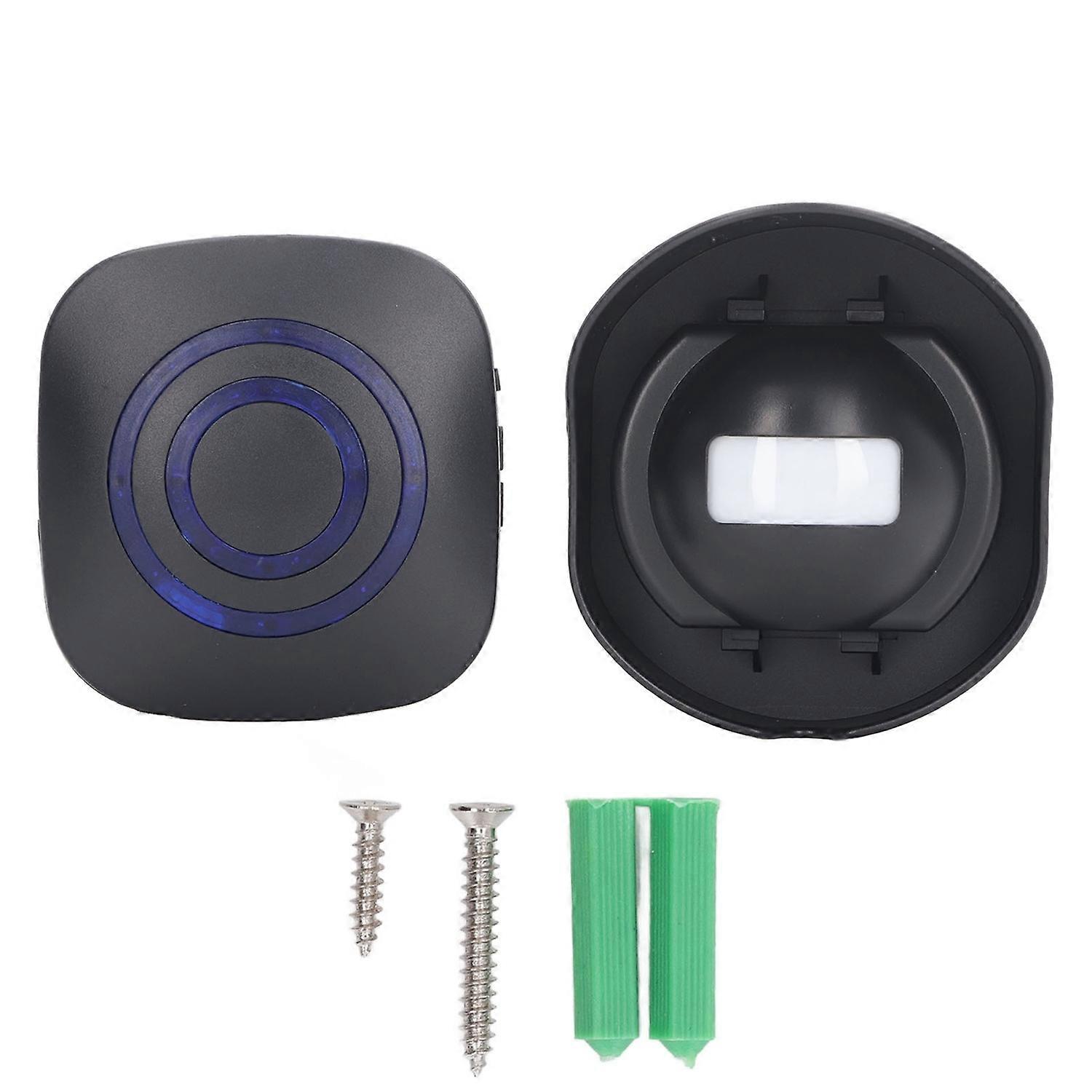 Driveway Alarm Wireless Waterproof 360° Rotation Volume Music Adjustable Driveway Alert Doorbell 110