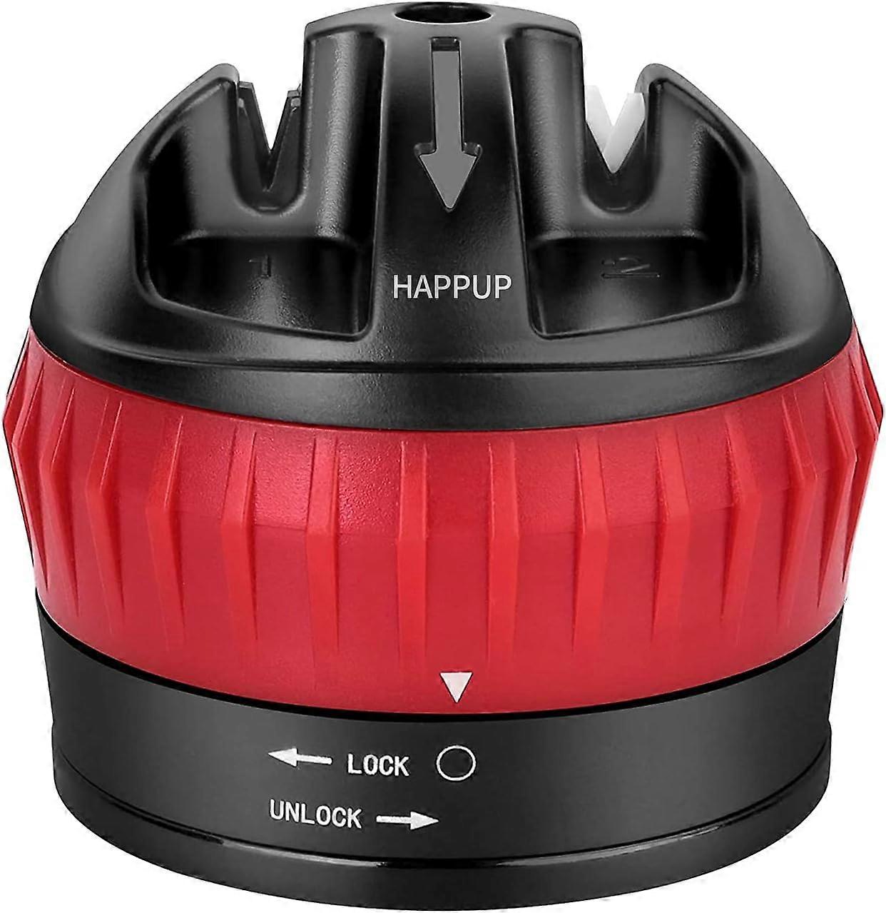 Knife sharpener, non-slip one-hand operation