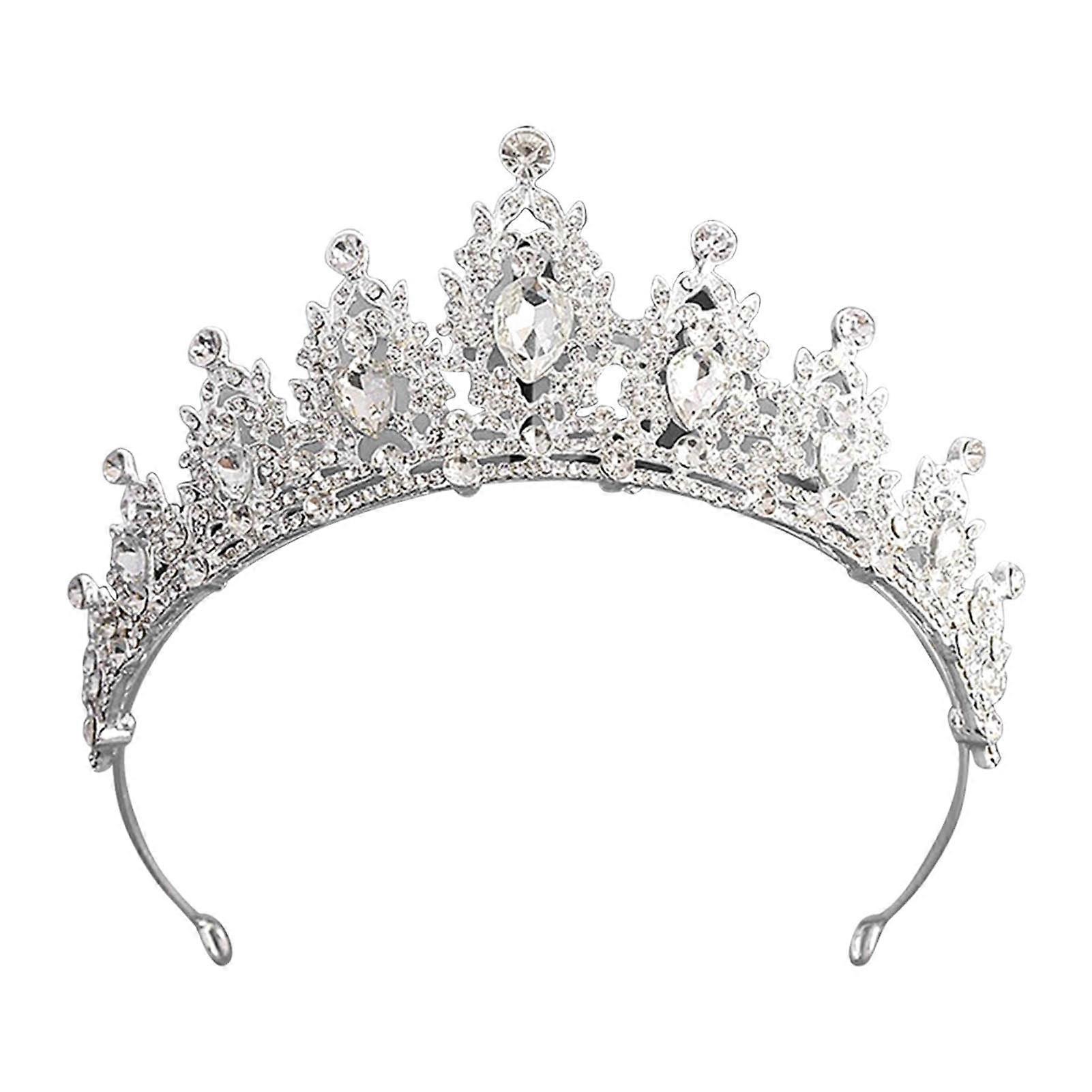Crystal Tiara, Exquisite Craftsmanship, Rhinestone Cuts