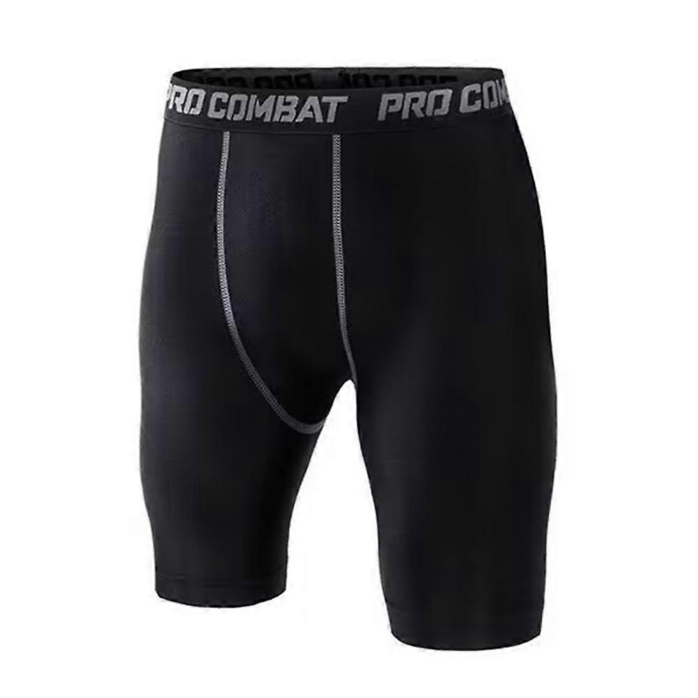 Men Base Layer Skinny Compression Leggings Sports Shorts Gym Fitness Training Running Bottom Pants Tights Basketball Undershorts