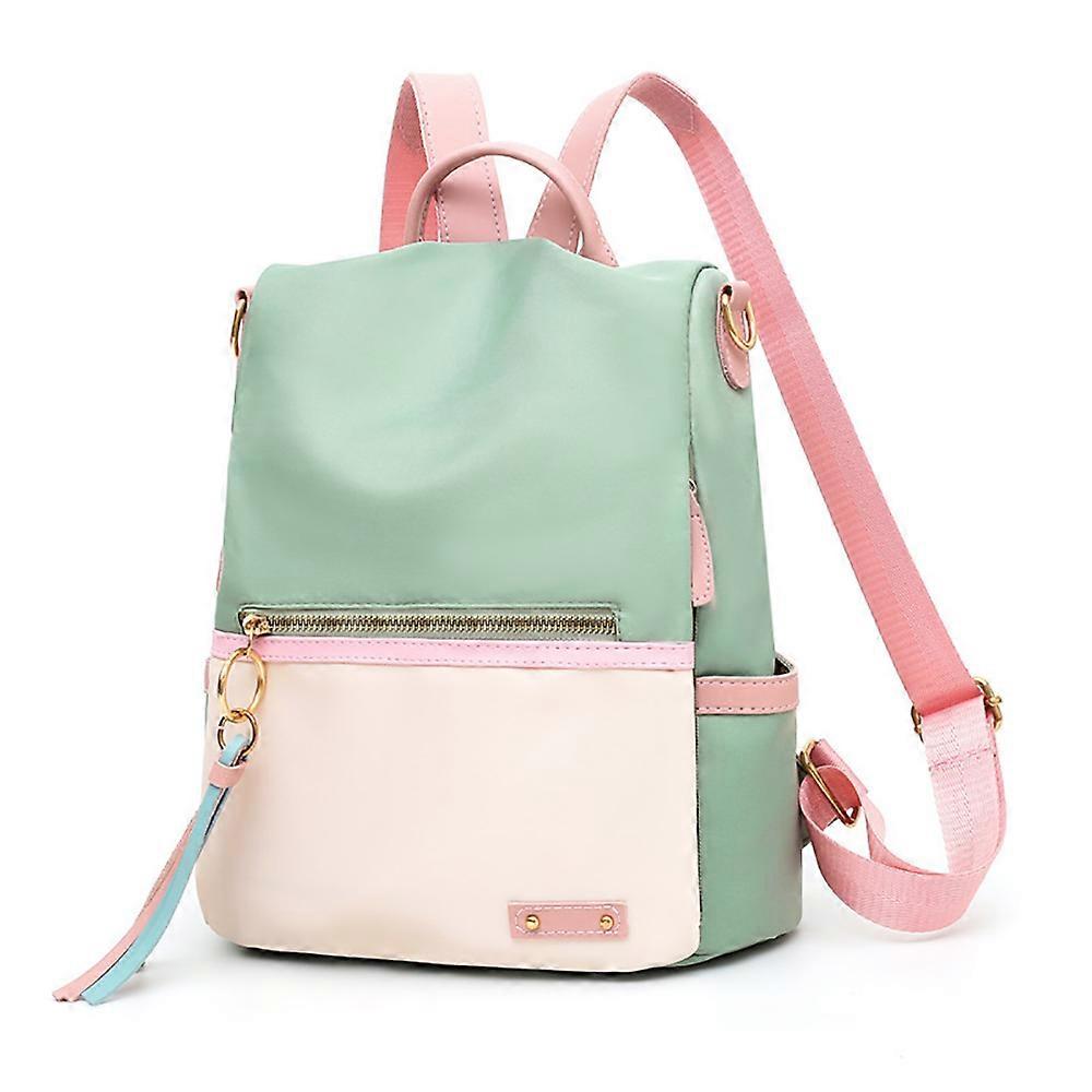 Backpack - green with pink