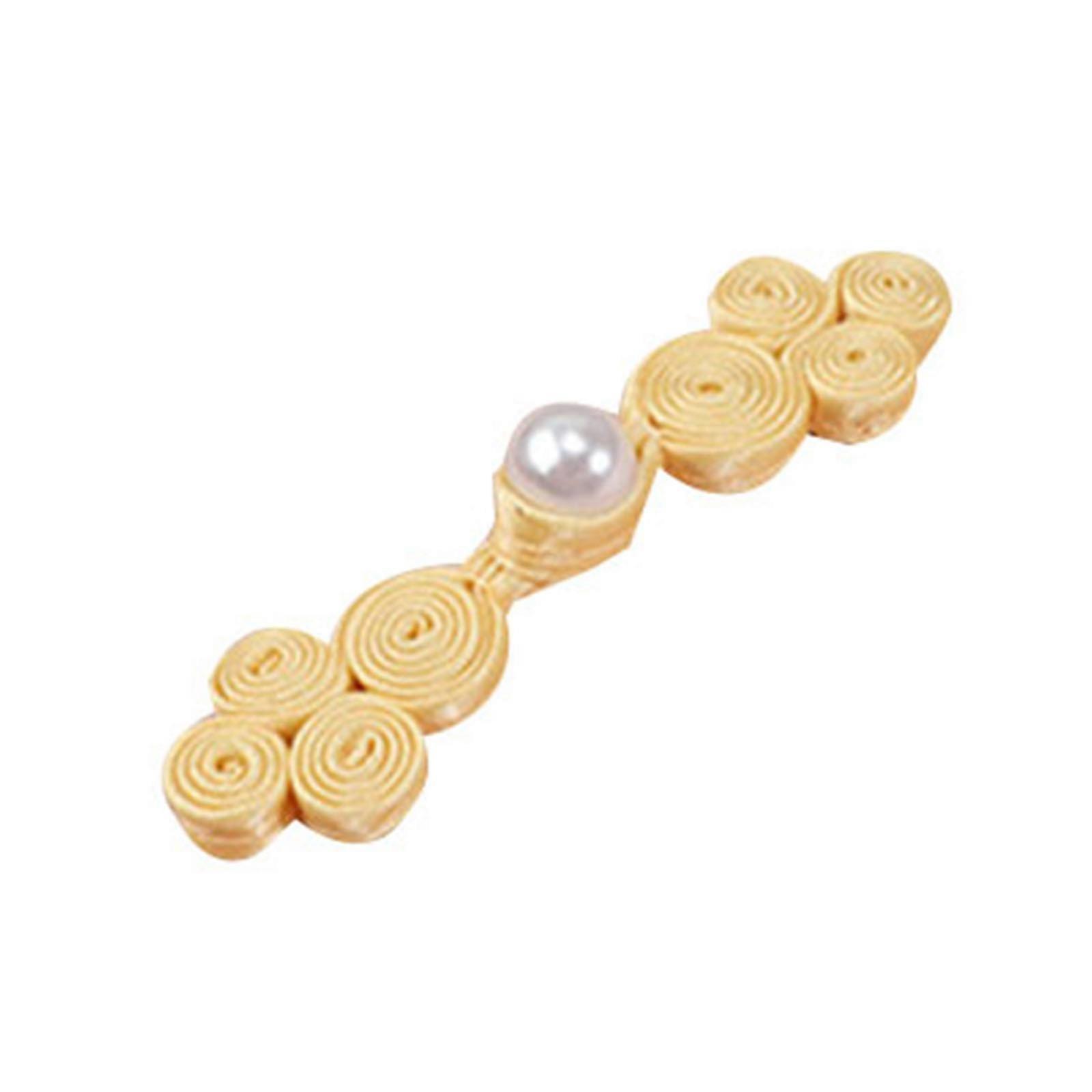 Chinese Knots Frog Buttons Cheongsam Buttons Chinese Closure Buttons Retro-Closure Sewing Fasteners for DIY Sweater Coat turmeric