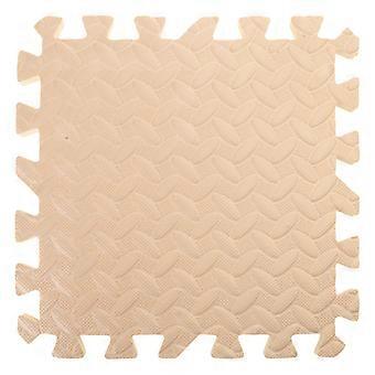Schaumstoff Puzzle Matte 3 Blöcke Kinder ineinandergreifende Übung Fliesen Teppich Bodenfliesen für Zuhause Wohnzimmer Schlafsaal Dekoration Baby Rosa