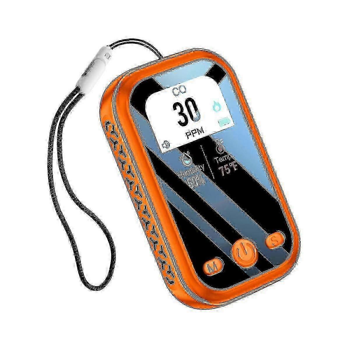 Carbon Monoxide Detector Portable Mini Air Quality Monitor Co Gas Meter Temperature Humidity Sensor Indoor/outdoor