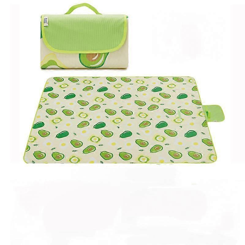 Camping blanket, sand and waterproof picnic mat for picnics, beaches and camping and hiking festivals 78"x57" avocado