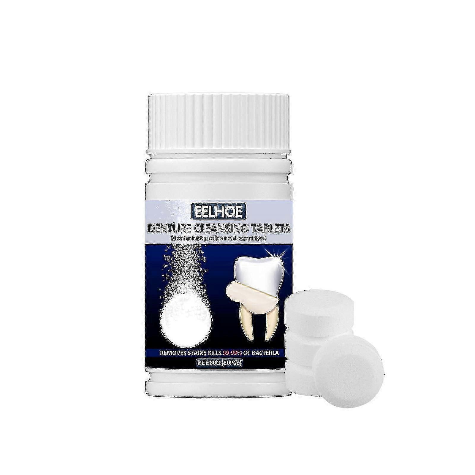 De Pastilles De Nettoyage De Prothèses Dentaires Orthodontique Invisible Porte-Appareils Nettoyage Portable Et Élimination Des Taches Efferv