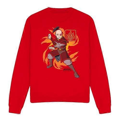 Avatar: The Last Airbender Unisex Adult Flame Burst Zuko Sweatshirt