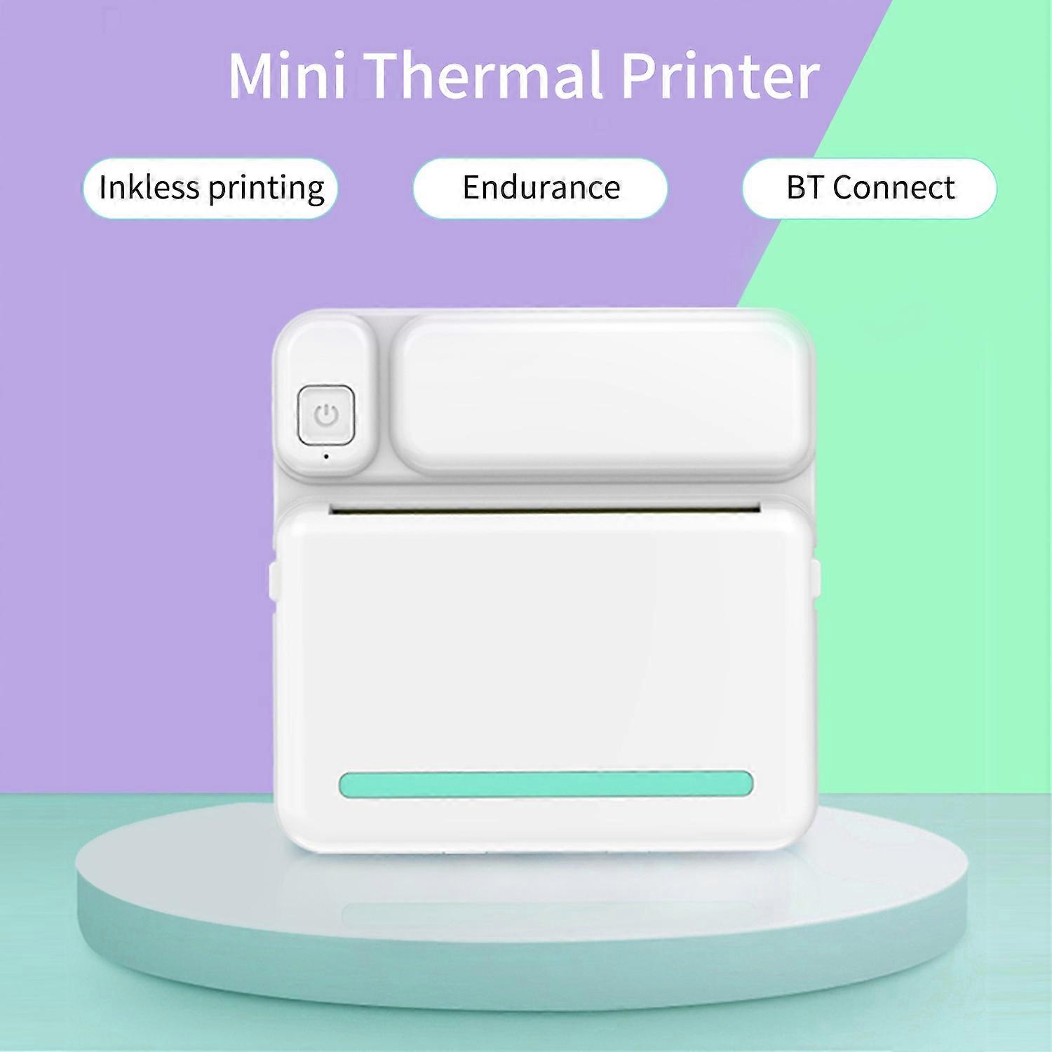 Mini Pocket Photo Printer Portable Thermal Printing Machine Wireless BT Connection for Picture Lable