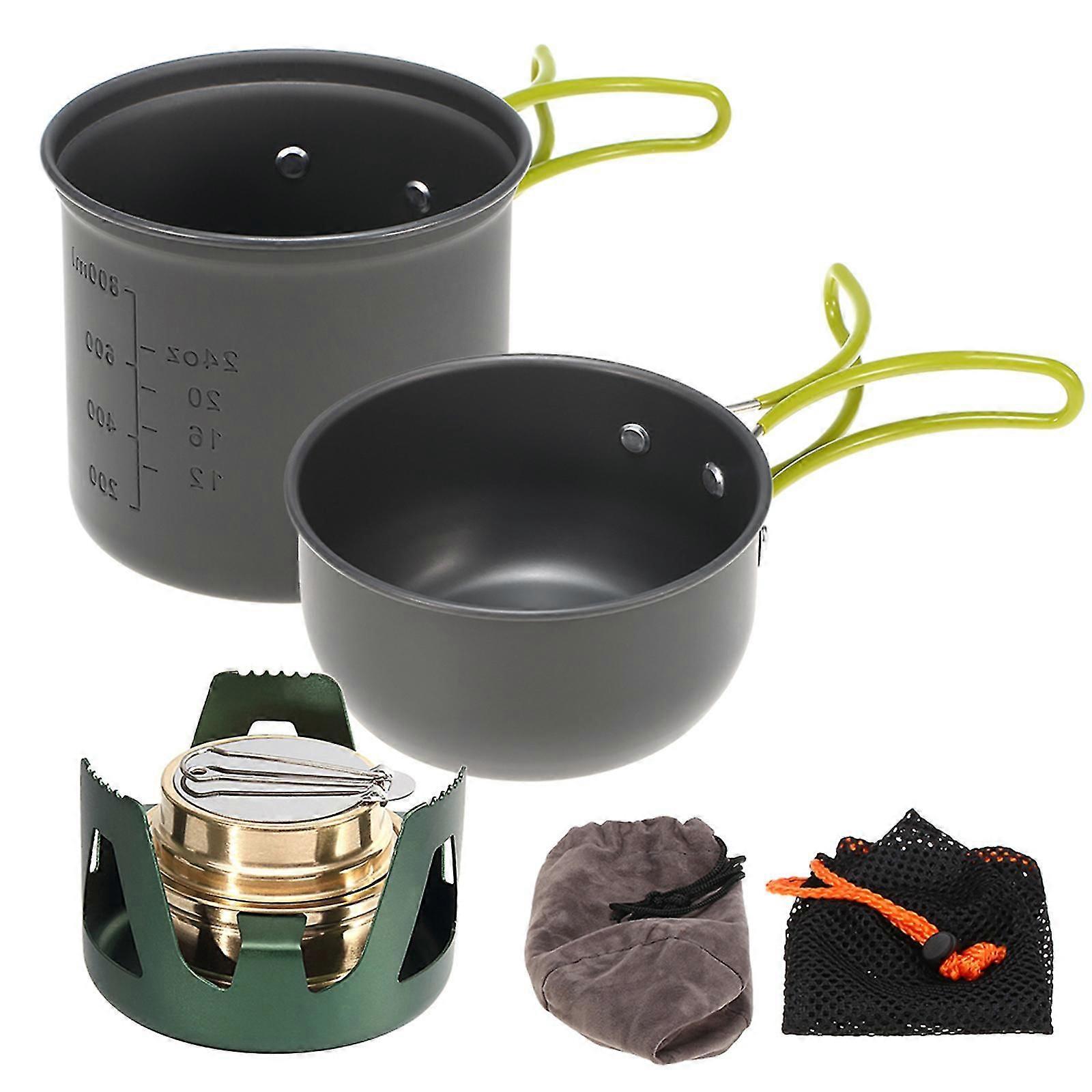 Mini estufa de alcohol Cooking Pot Cookset
