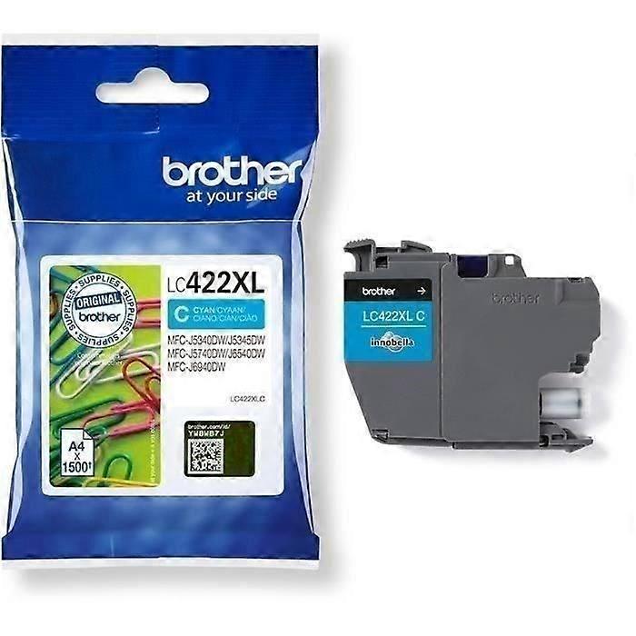 Kartusche LC422XLC - BROTHER - Cyan - 1500 p - Für Business Smart MFC-J5340DW, MFC-J5345DW, MFC-J5740DW, MFC-J6540DW und