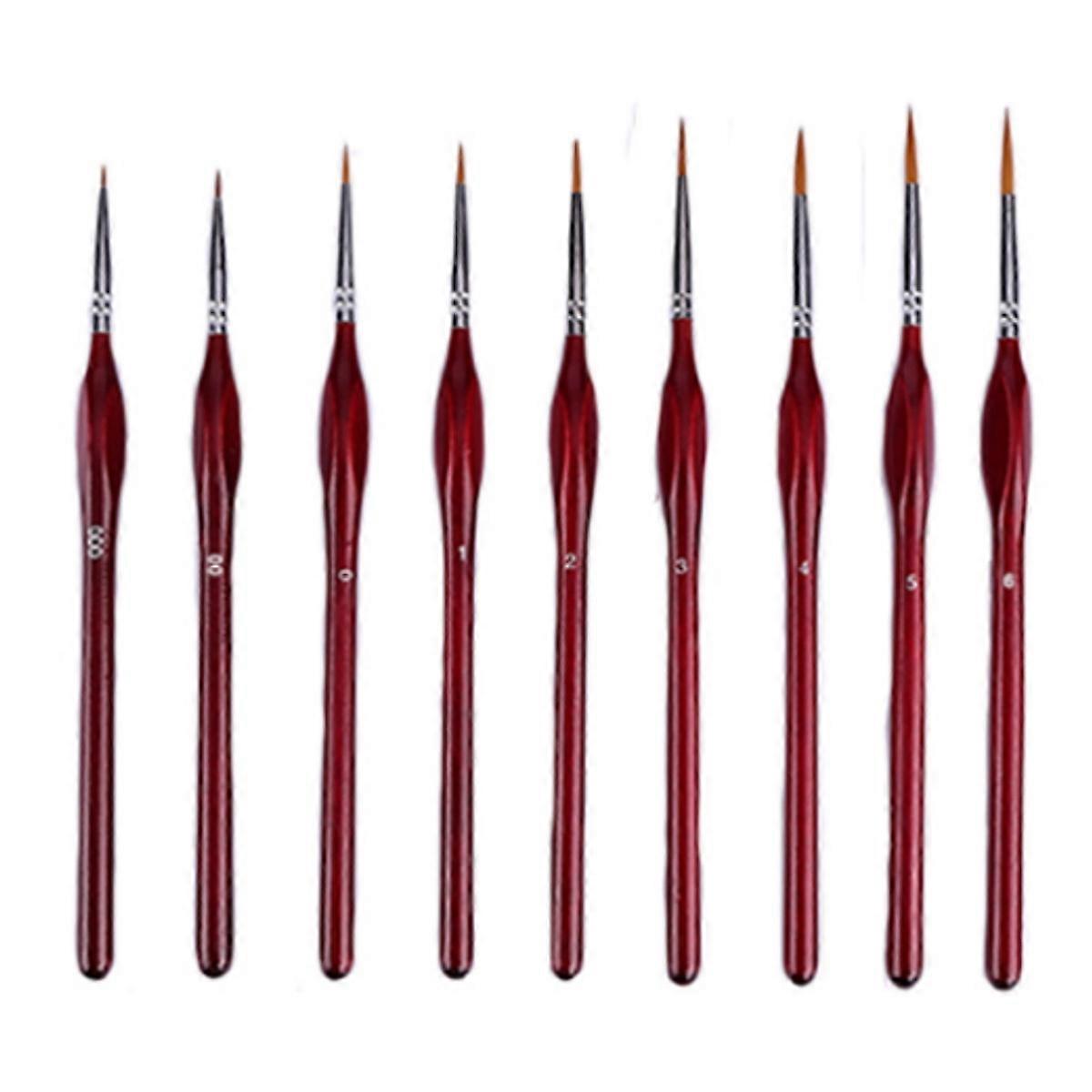 Paint Brushes Set, Nylon Brushes, Fine Tip Brushes