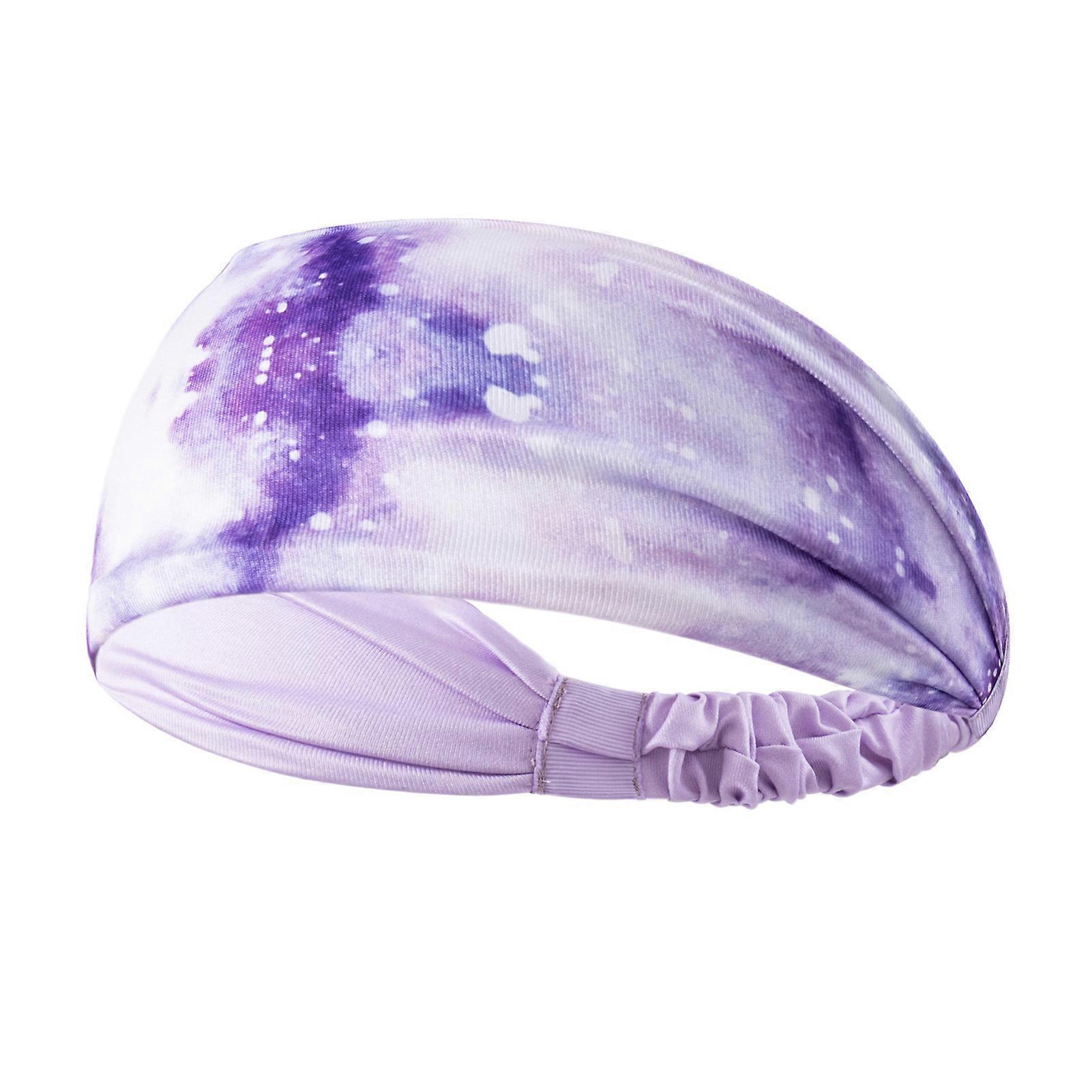 Yoga Running Sweatband, Bohemian Print Headband With Hard To Slip Off Feature Keeps Forehead Warm, Fashion Stretch Wide Boho Wrap Headband For Women
