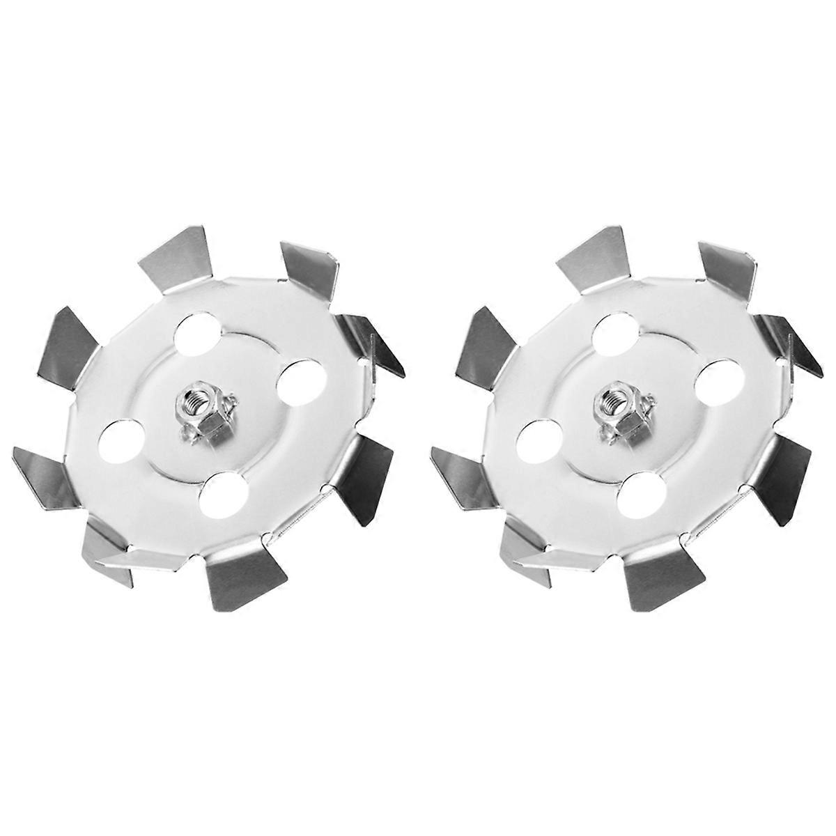 2pcs Impeller Mixing Attachment Electric Drill Rod Attachment Cement Mixing Stick Mixer Mixing Attac