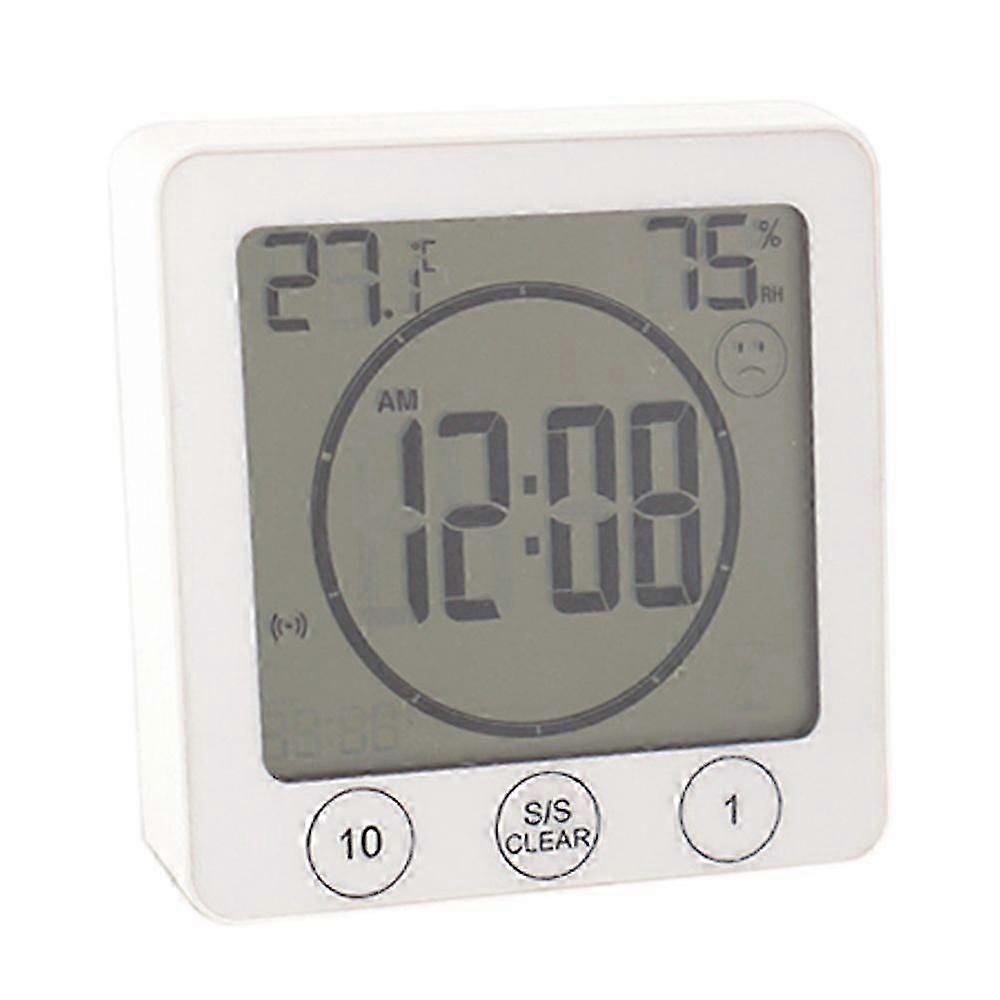 Bathroom clock multi-function electronic thermometer and hygrometer timer