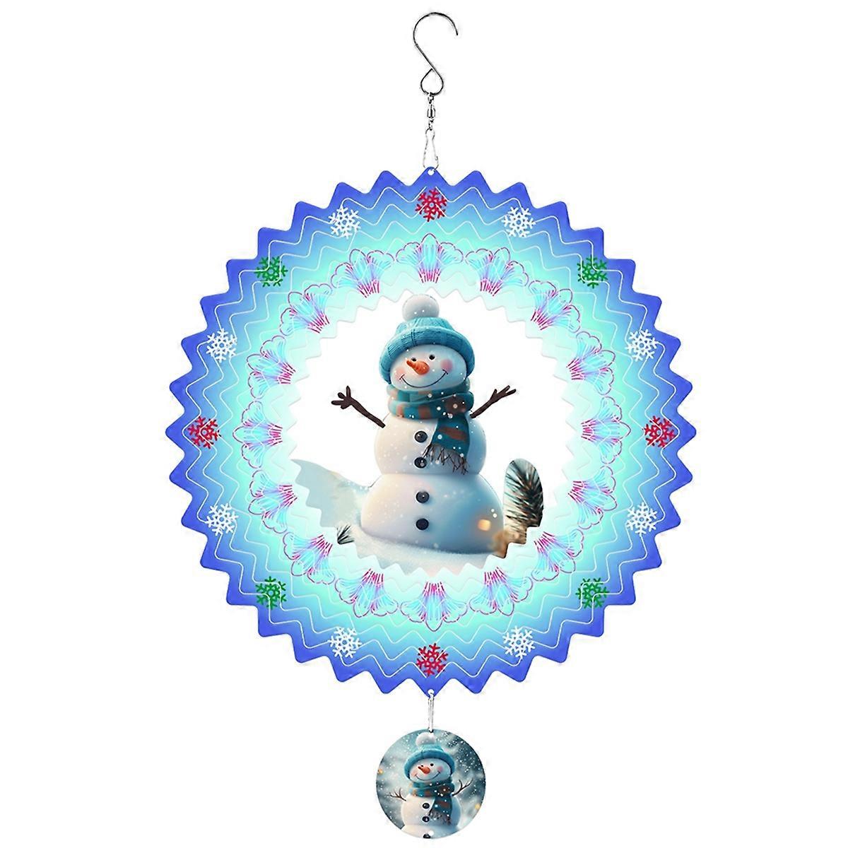 Wind Spinners 3D, Christmas Hanging Wind Spinner for Christmas Decor