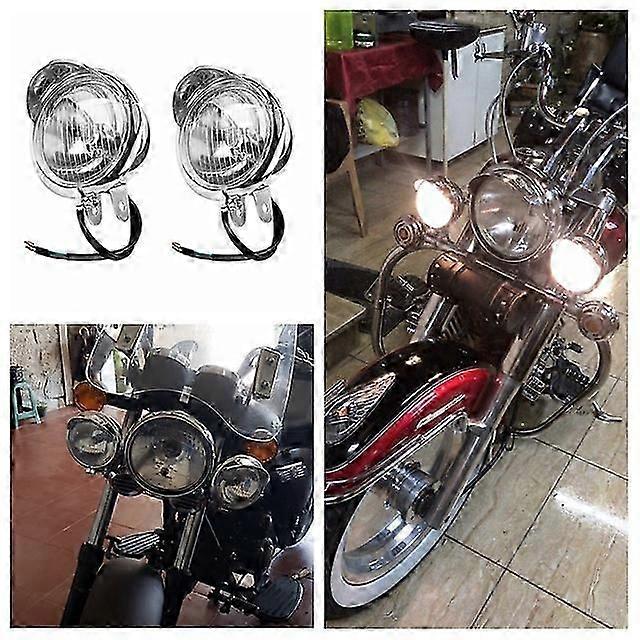 12v Uniwersalny chromowany kolor ABS Motocyklowe światła przeciwmgielne Reflektor Oświetlenie pojazdu Lampa Akcesoria Reflektor motocyklowy Oświetlenie pojazdu