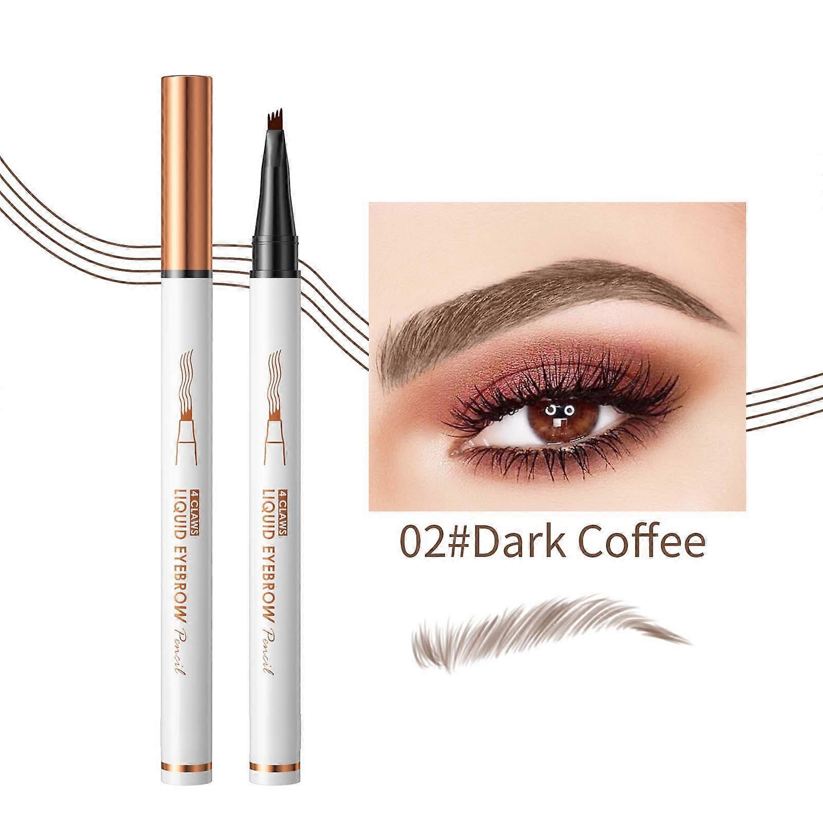 1ml Four-head Engraved Eyebrow Liquid Eyebrow Pencil For Lazy Beginners Who Don't And Don't Take Off Color Makeup PUW8282