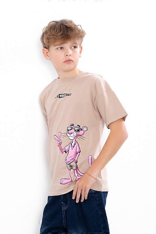 T-Shirt (boys) – Pink Panther Print, VIBES Design, Casual,, Summer,  HC 6414-001-33-1-1