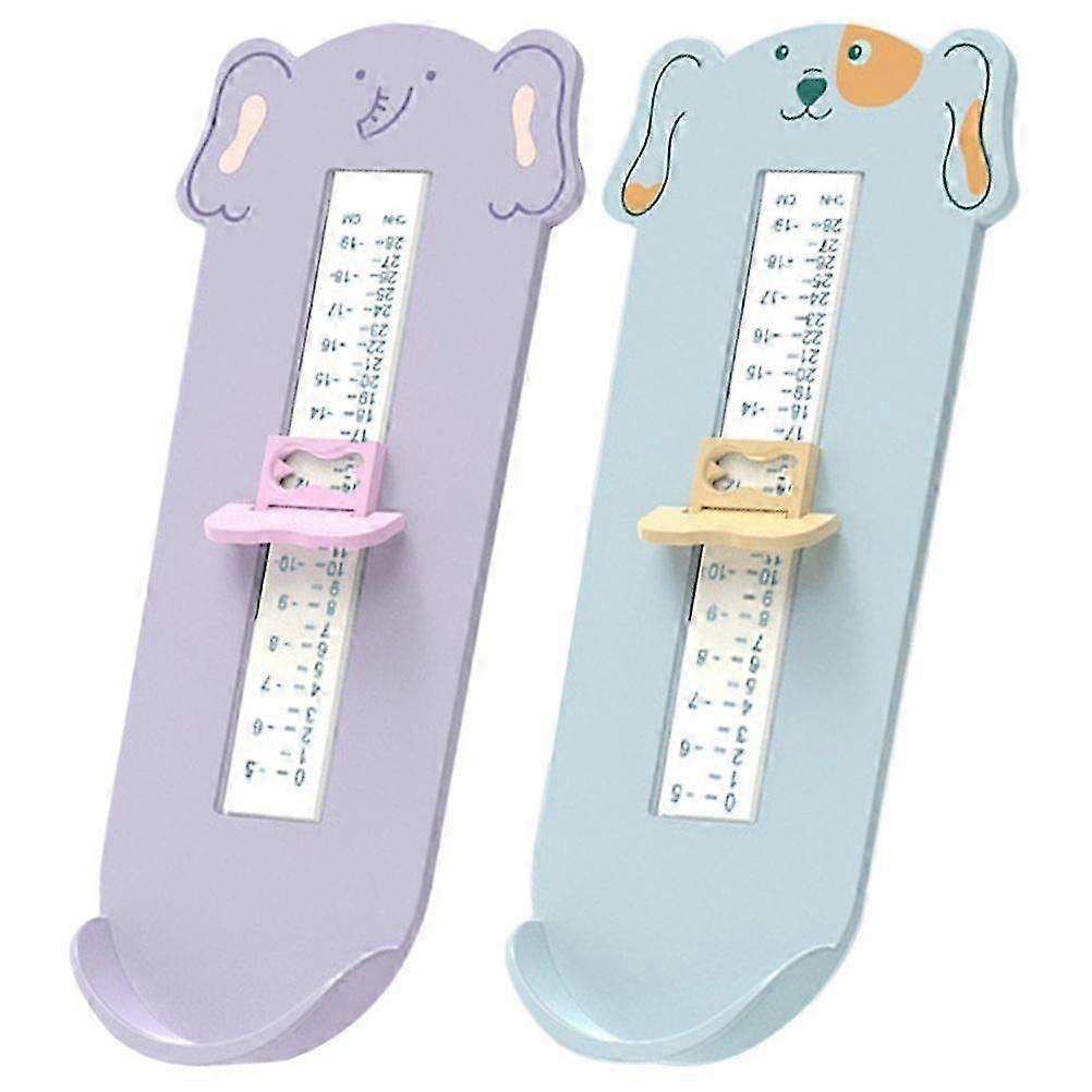 2 pcs Shoe Measuring Devices Foot Measurement Gauge Shoe Size Measuring Gauges for Children