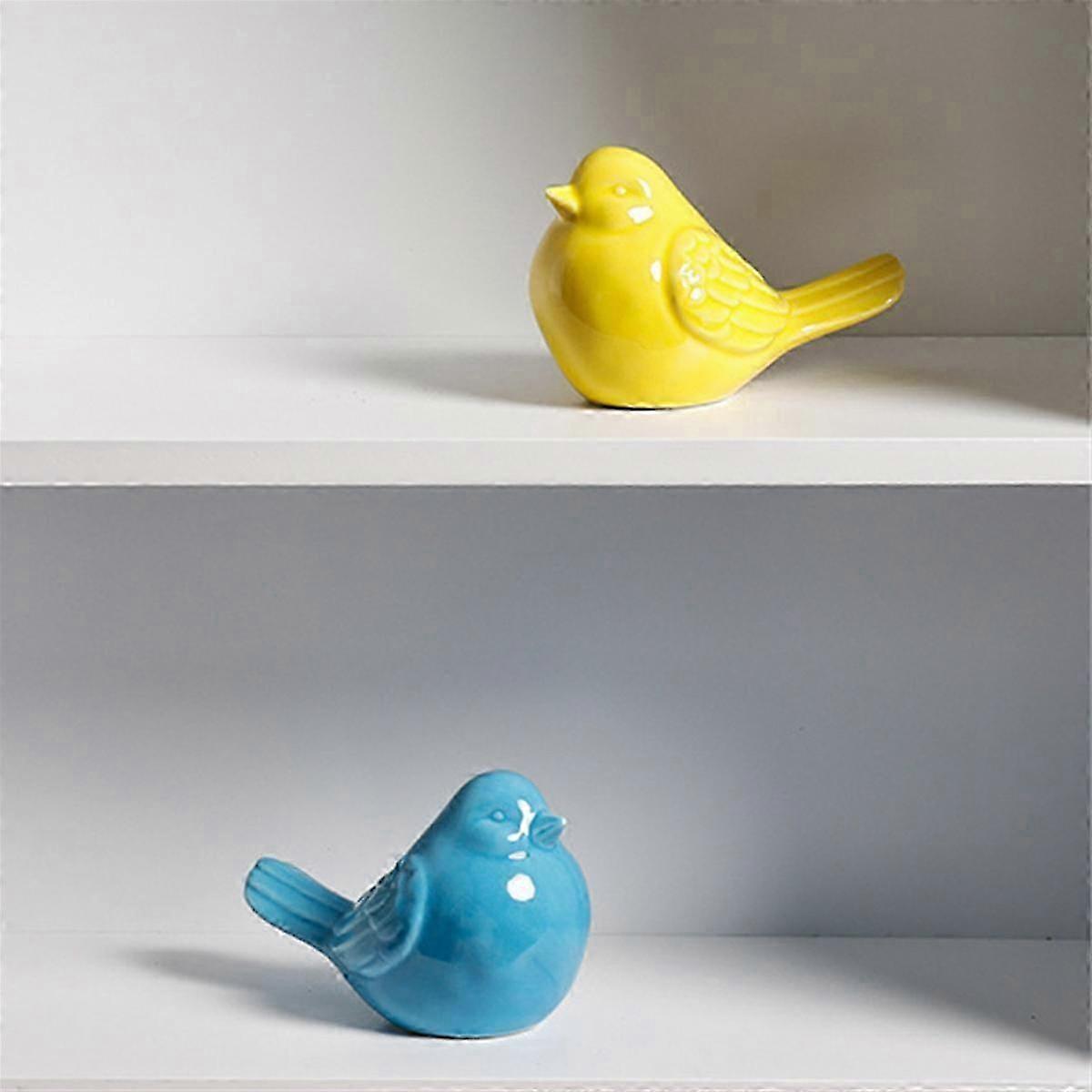 2 szt. ceramiczne osłony na śruby toaletowe w kształcie ptaków, ceramiczne osłony na śruby toaletowe, urocze osłony na śruby toaletowe