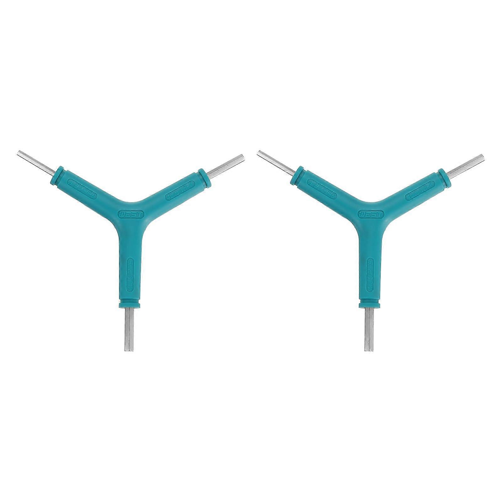 EXTRACTON 2PCS Y-shaped 3-way bicycle hexagonal switch 3/4/5mm y-type interior hexagon kit switch