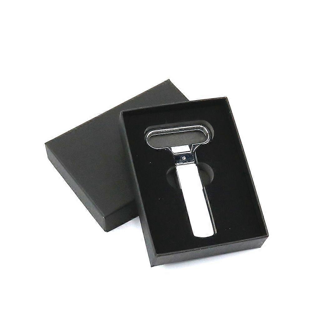 Wine Opener Corkscrew Wine Bottle Opener Two-prong Cork Puller(black)