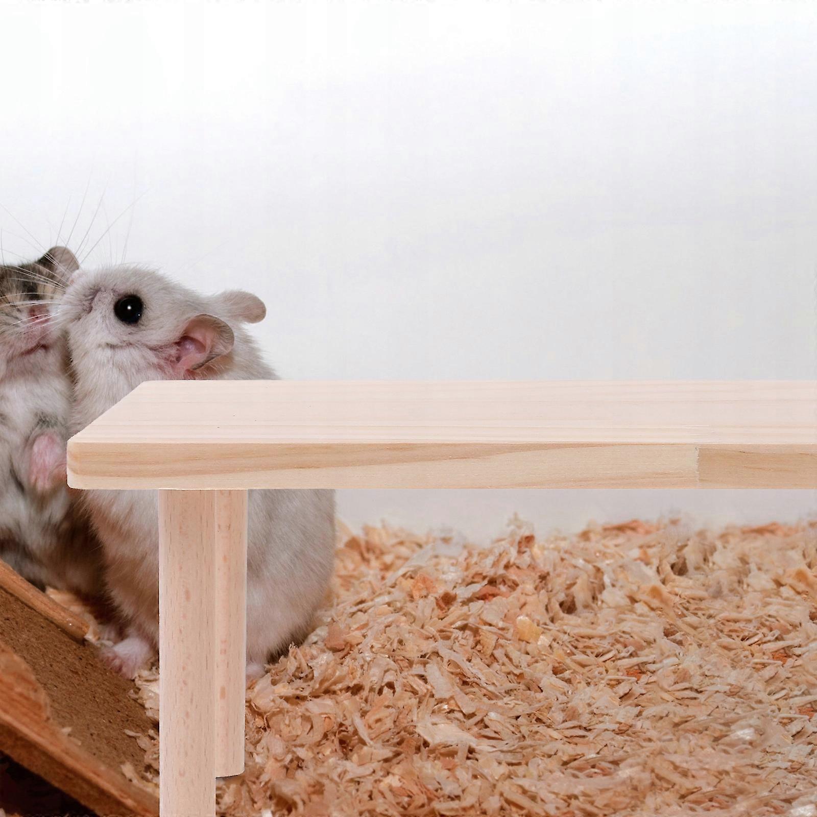 ハンモックスタンド木製ハムスタープラットフォームおもちゃセット