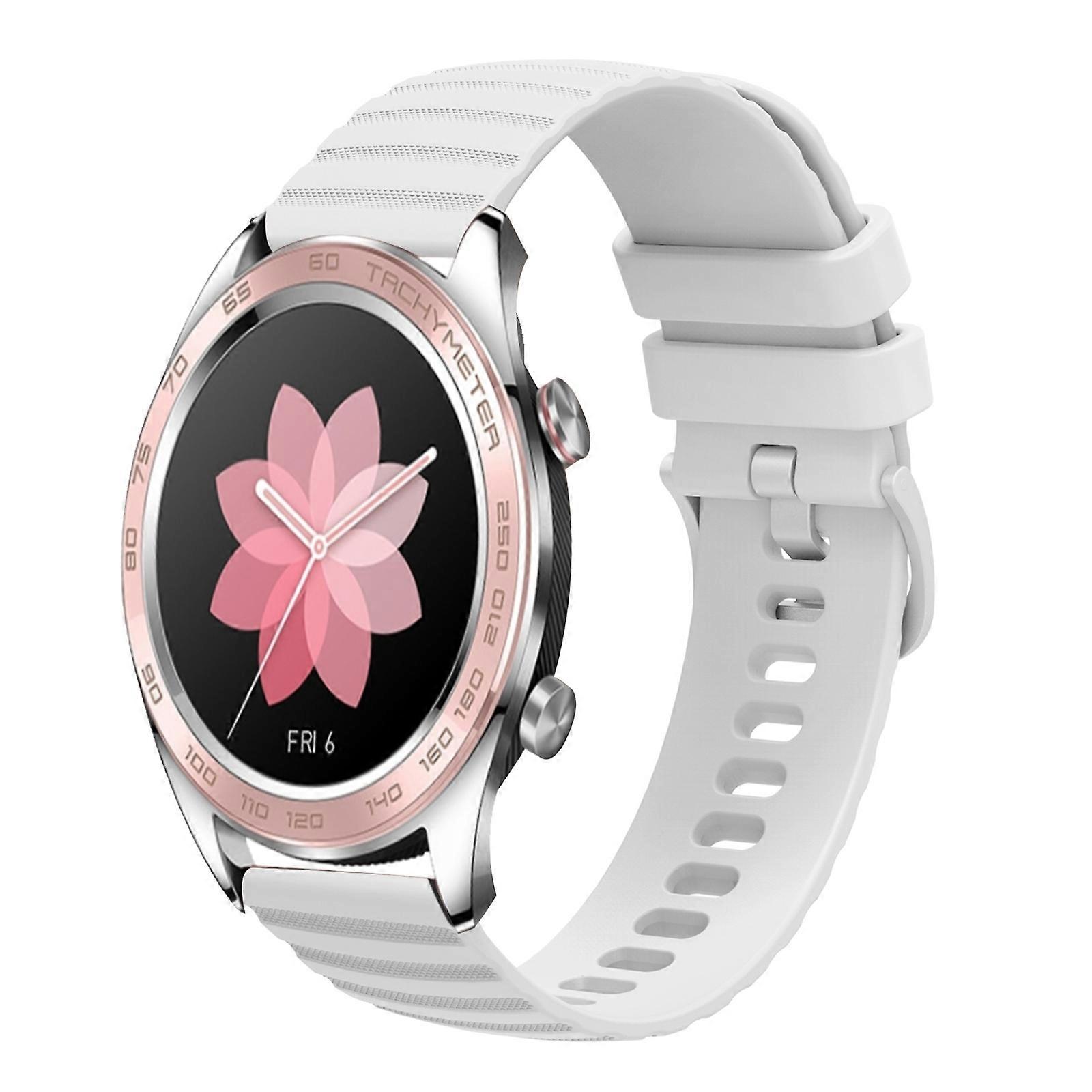 For Honor Watch Dream 22mm Wavy Dot Pattern Solid Color Silicone Watch Band