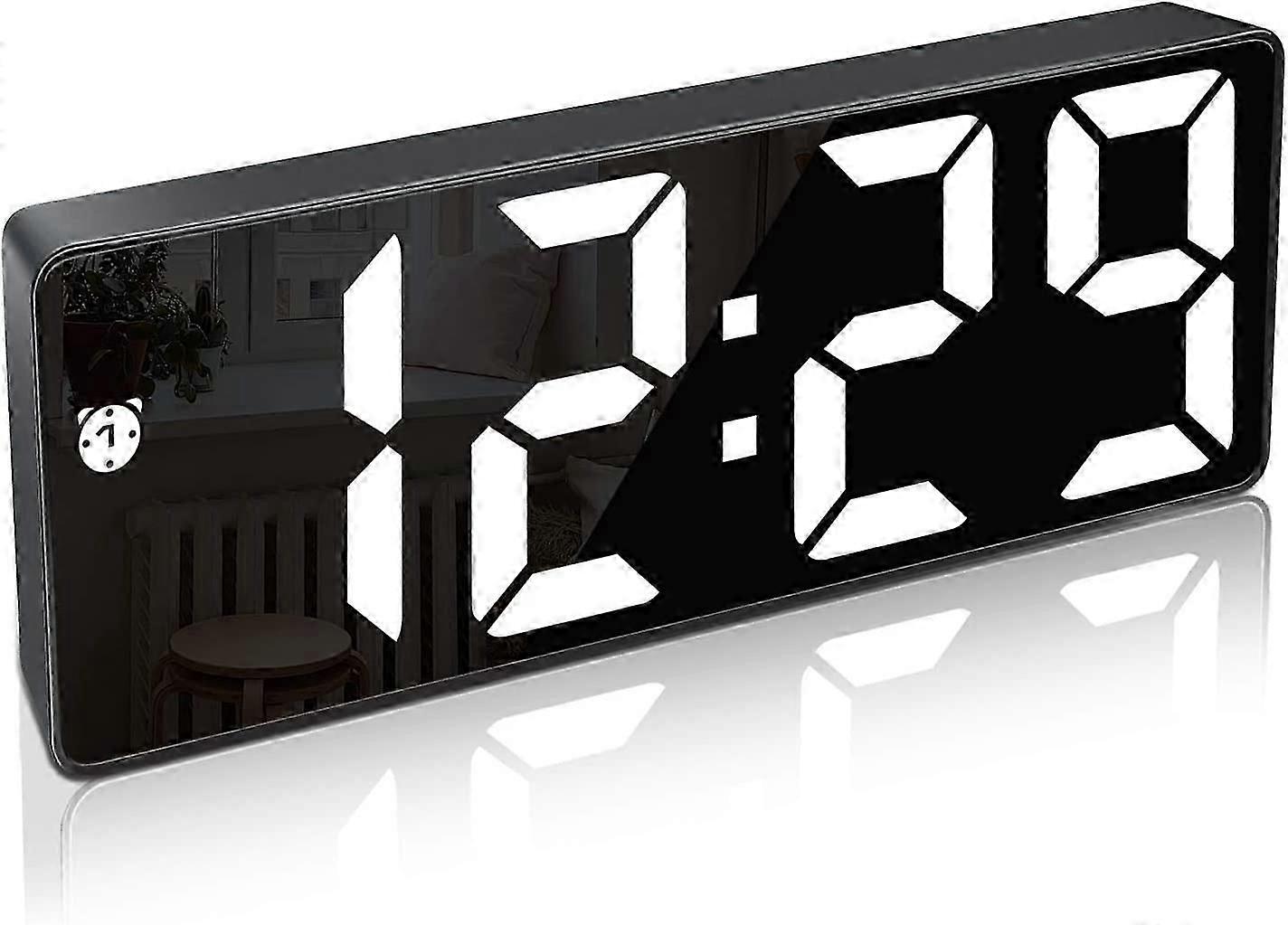 Digital Alarm Clock, Large LED Display,with Snooze Function and Brightness Adjustable USB Charging, Offices