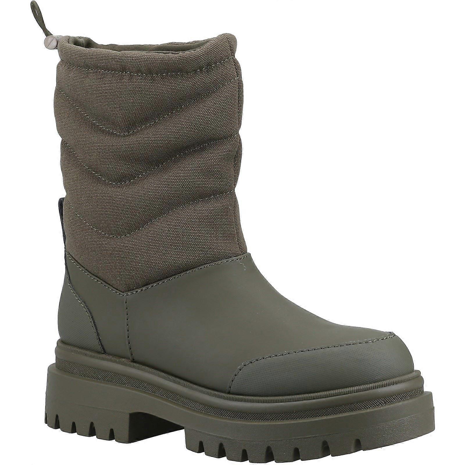 Rocket Dog Dita Mörk Oliv Textil Kvinna Damer Mid Boot-8