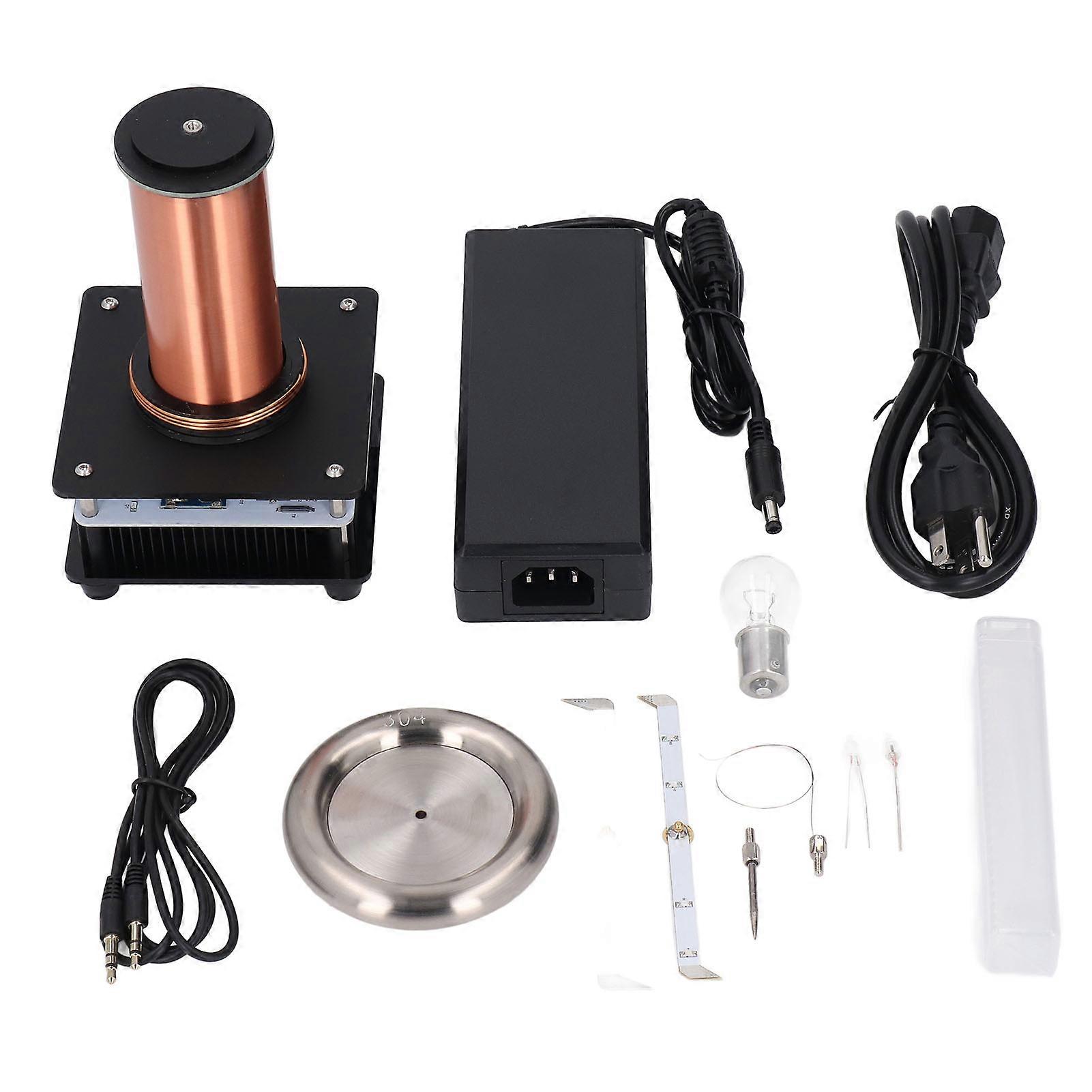 Music Coil Plasma Speaker Arc Loudspeaker Wireless Bluetooth Transmission Experiment Desktop Toy Model AC100‑240V
