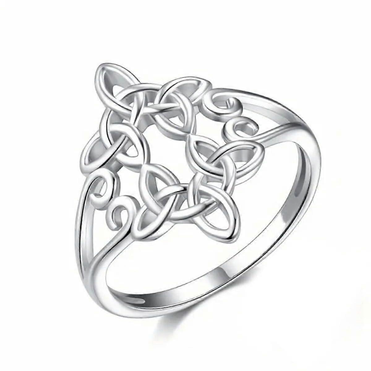 Celtic Node Stacking Rings Tripquetra Witch Node Women