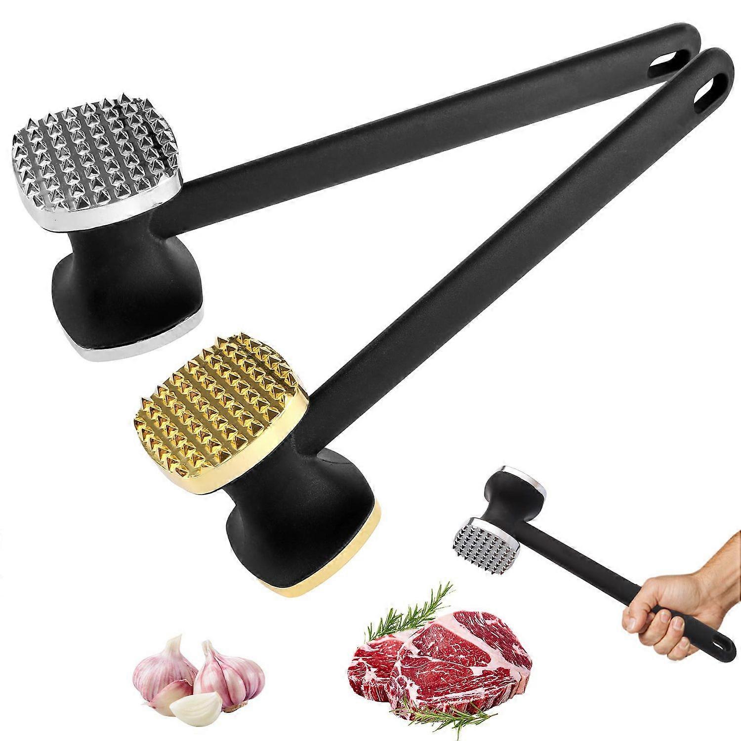 2 pcs. double-sided non-stick cutlet beaters, meat hammers for kitchen essentials